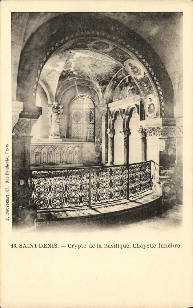 Saint-Denis — Cripta da Basílica. Capela fúnebre — F. Polyderat, Paris, n°16 - Frente