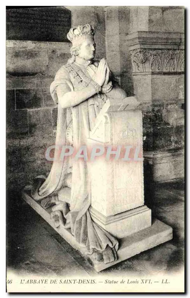 DIE ABBAYE DE SAINT-DENIS — Statue von Louis XVI — LL. — n°46 - Vorderseite