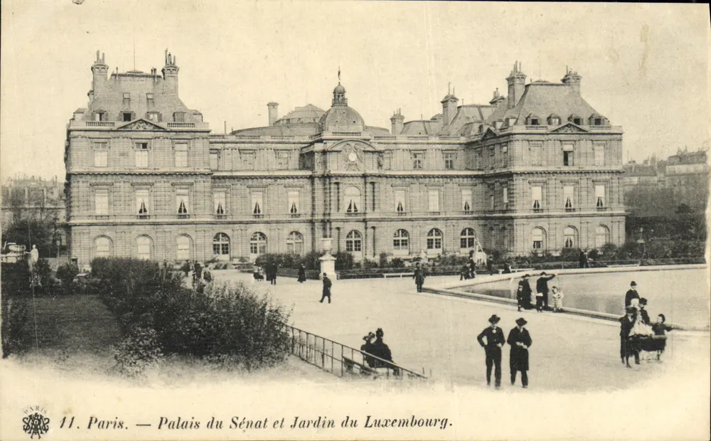 Paris — Palais du Sénat und Jardin du Luxembourg — Paris, 11 - Vorderseite