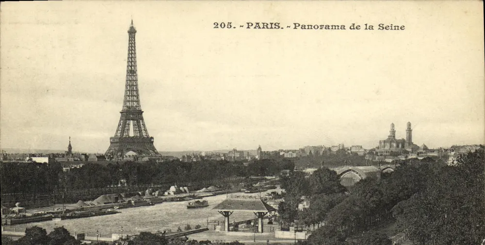 Paris — Panorama da Seine — Editor desconhecido, n° 205 - Frente