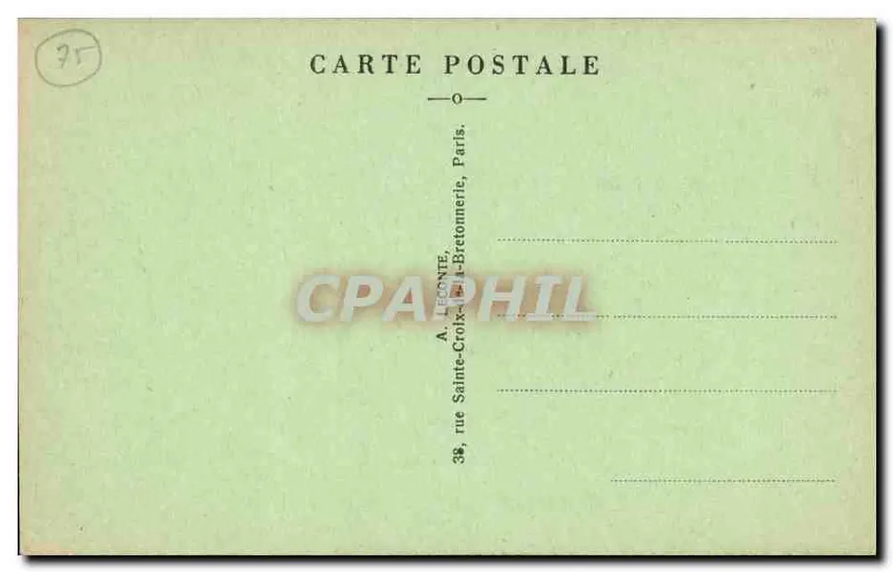 Paris — Panorama dos Oito Pontes — A.L. - Verso