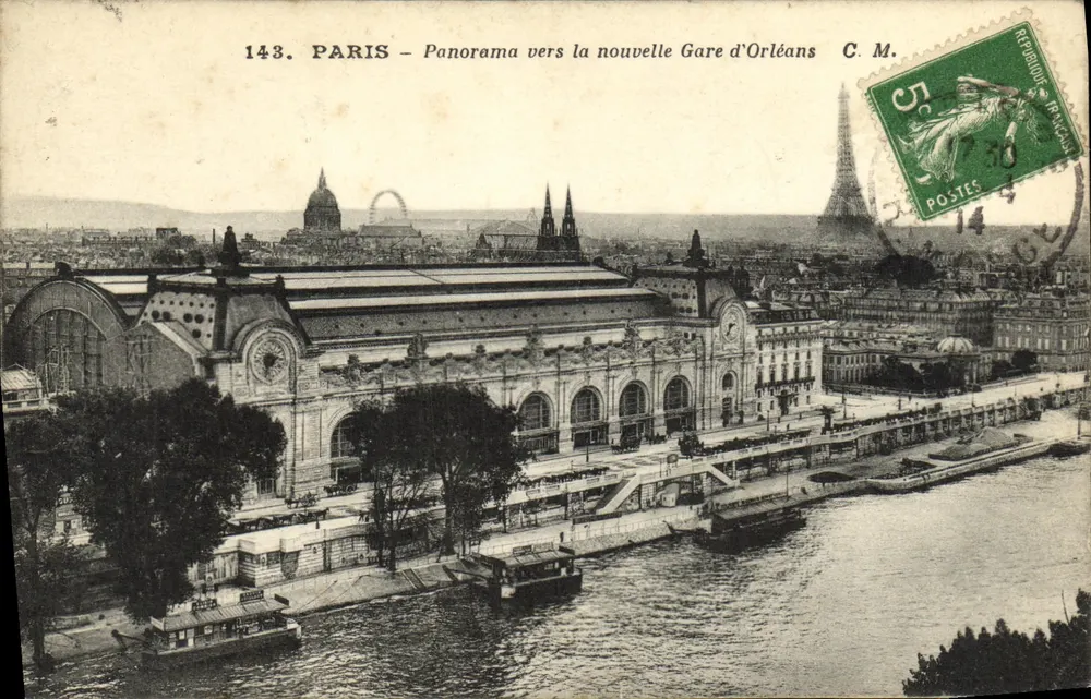 Paris – Panorama in Richtung der neuen Gare d'Orléans — C.M. n°143 - Vorderseite