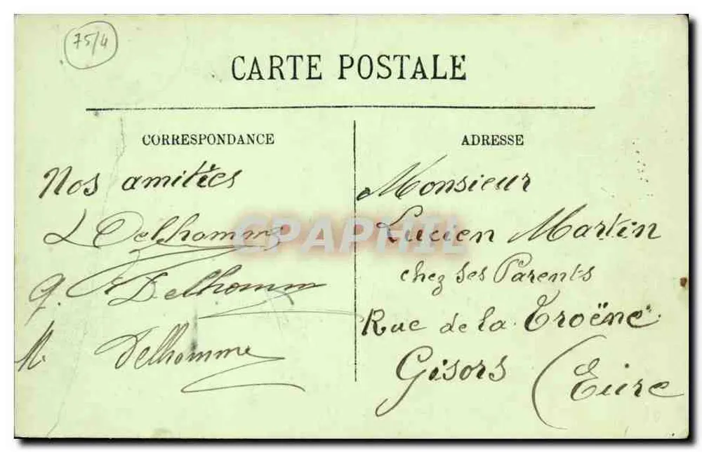 PARIS — Das Rathaus und der Pont d'Arcole — LL. — N° 118 - Rückseite