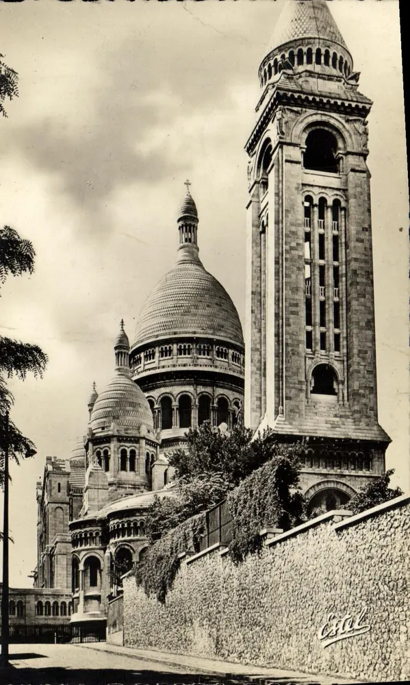 Sacré-Cœur — Basilique und Glockenturm — Éditeur Estil, n° 75 - Vorderseite