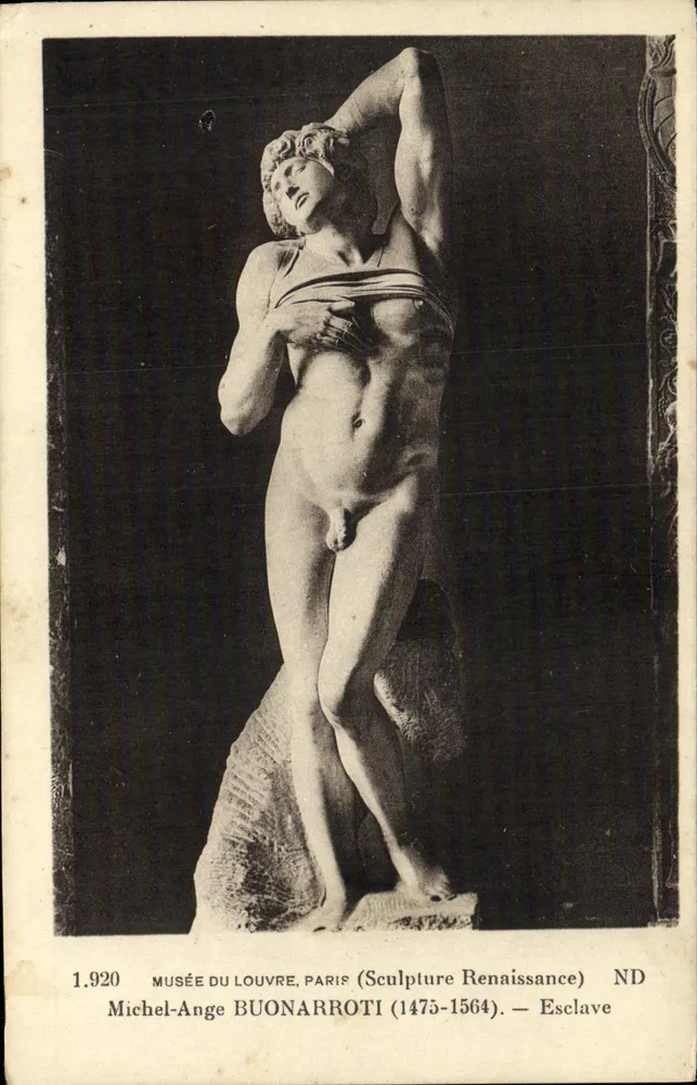 Sklave — Renaissance-Statue — Michel-Ange Buonarroti (1475-1564) — Louvre-Museum, Paris - Vorderseite