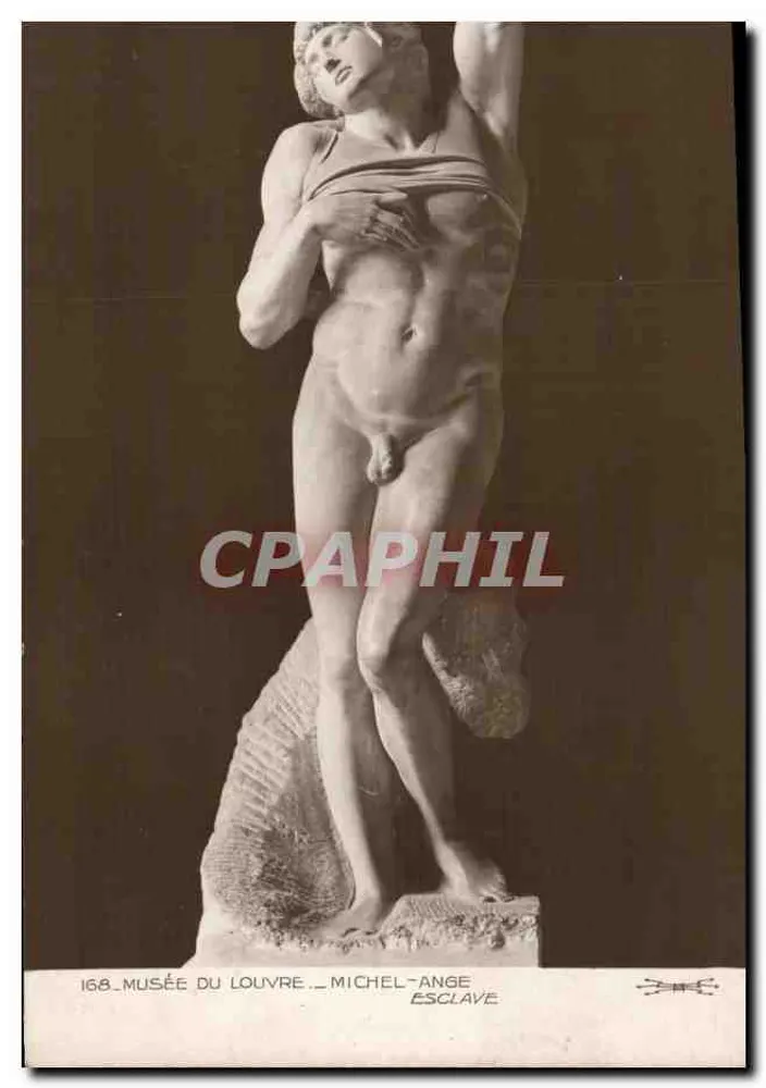 Michel-Ange — Escravo — Museu do Louvre — n°168 - Frente