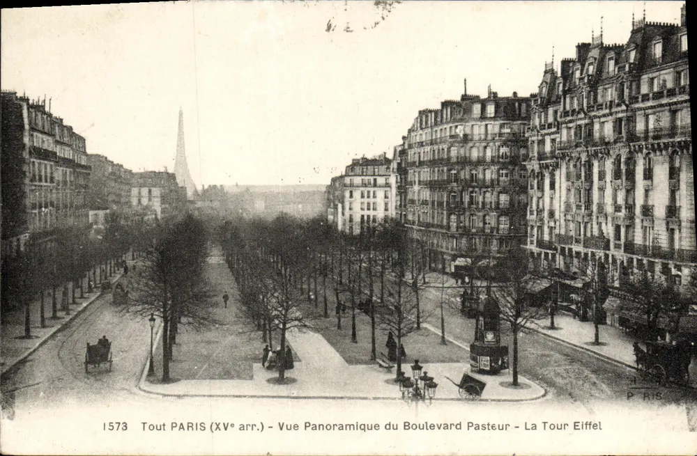Pasteur Boulevard — Panoramablick — Alles PARIS (15. Bezirk) — Eiffelturm — P. RIS - Vorderseite