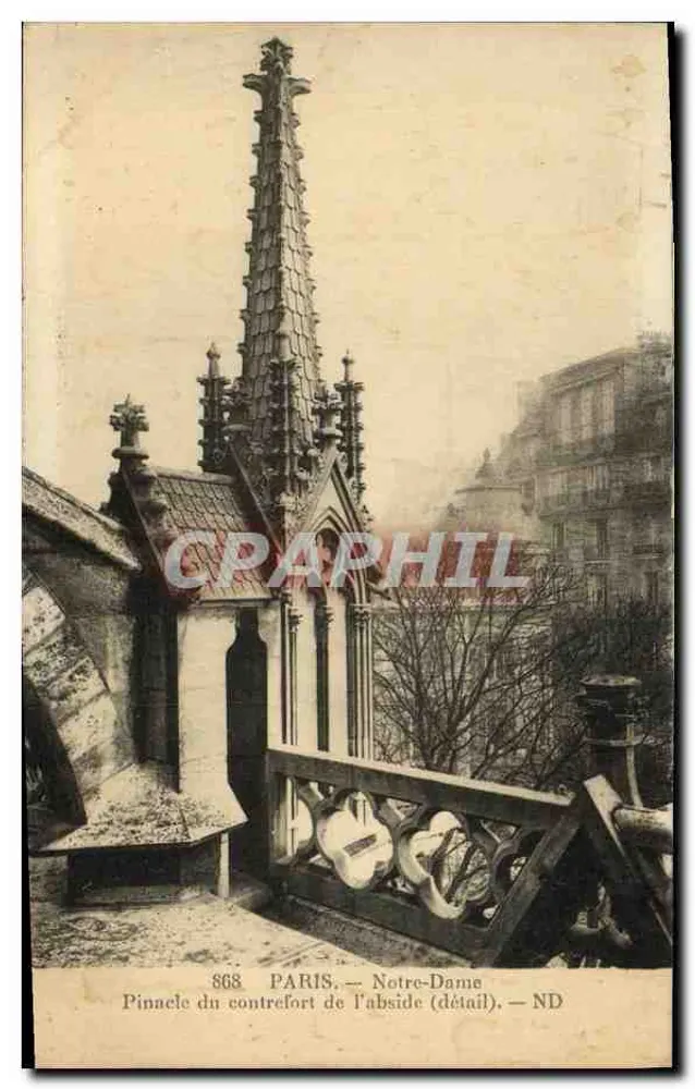 Paris — Pinacée des Pfeilers der Apse (Detail) — Cie des Arts Photomécaniques, Straßburg - Vorderseite