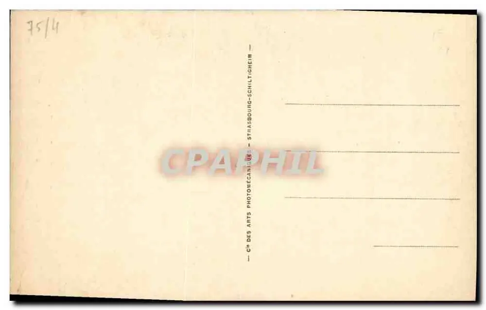 Paris — Pinacée des Pfeilers der Apse (Detail) — Cie des Arts Photomécaniques, Straßburg - Rückseite