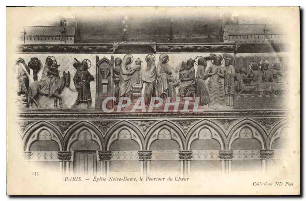 Paris — Kirche Notre-Dame, der Chor — Sammlung ND Phot, n° 153 - Vorderseite