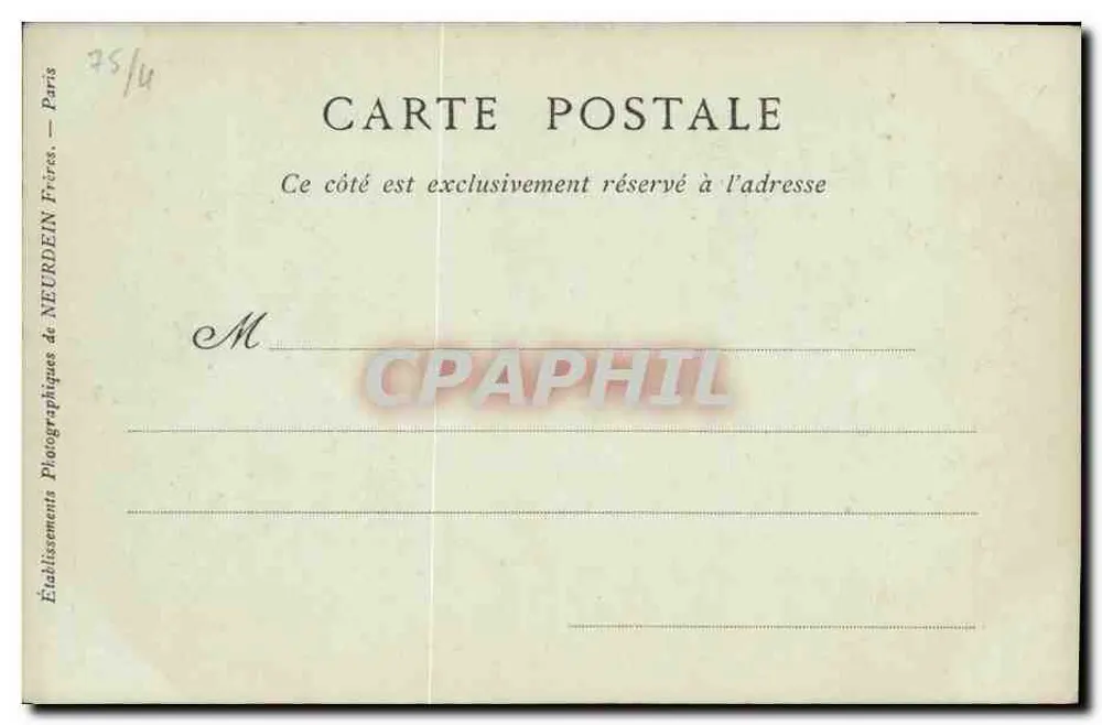 Paris — Kirche Notre-Dame, der Chor — Sammlung ND Phot, n° 153 - Rückseite