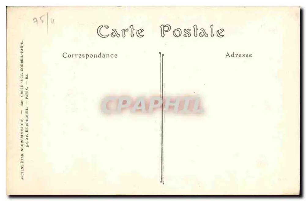 PARIS — Notre-Dame, Linker Portal, Gruppe von Heiligen — Impr. ND Proe - Rückseite
