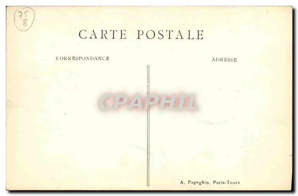 Paris — Die Avenue des Champs-Élysées und der Arc de Triomphe — A. P. - Rückseite