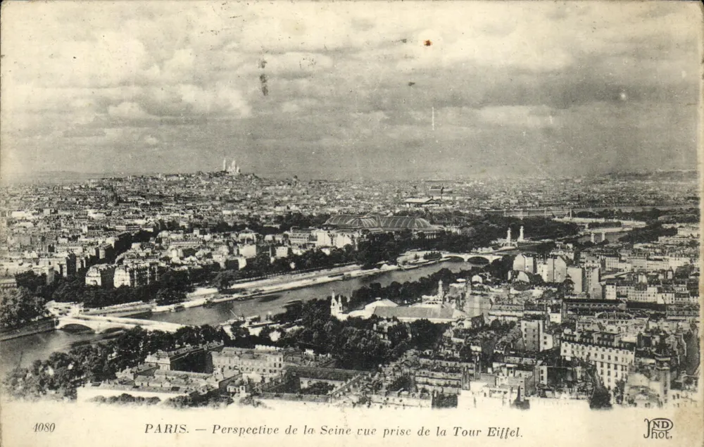 PARIS — Perspektive der Seine aus der Eiffelturm — JND Phot. - Vorderseite