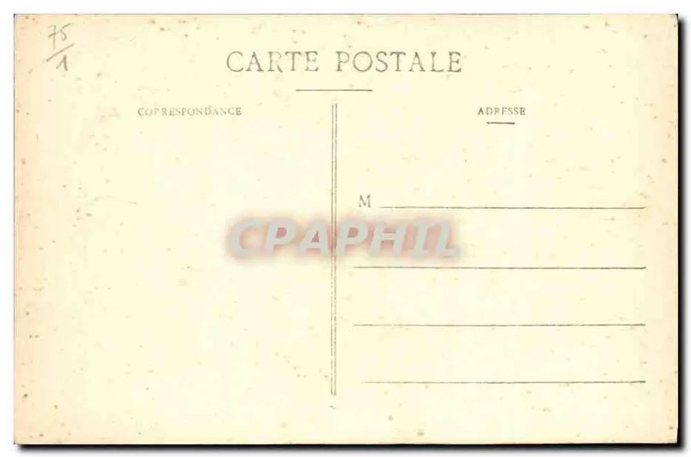 Paris - O Ponte Novo — vista do ponte e dos edifícios — editor CJB, n° 81 - Verso