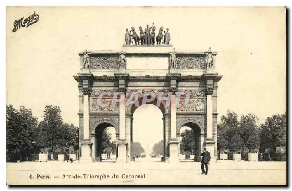 Paris — Arco do Triunfo do Carrousel — Maggi - Frente
