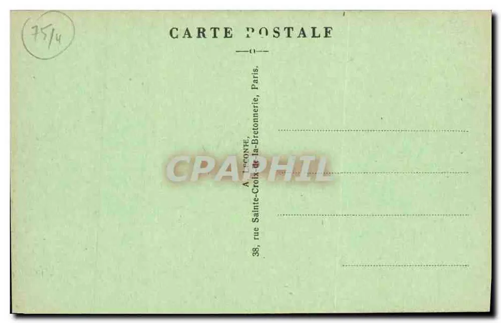 Paris — Notre-Dame e o Pátio — A.L. (editor) - Verso