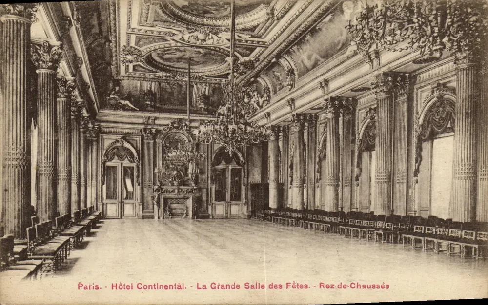 Paris - Hotel Continental - Die Große Ballsaal - Erdgeschoss - Vorderseite