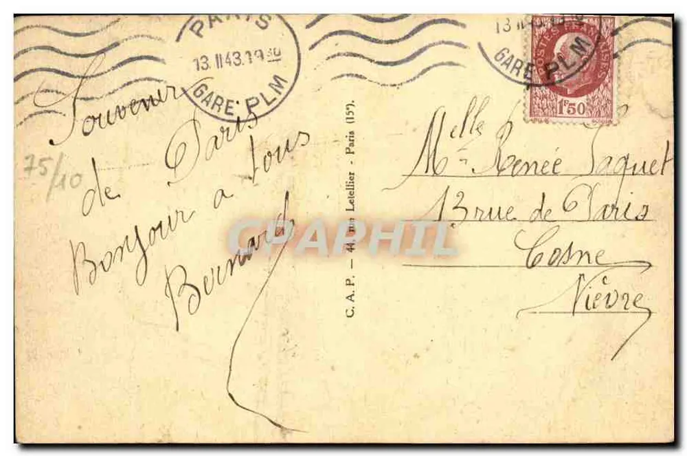 Die Grand Boulevards - Tore St-Martin und St-Denis — Cap, n°987 - Rückseite