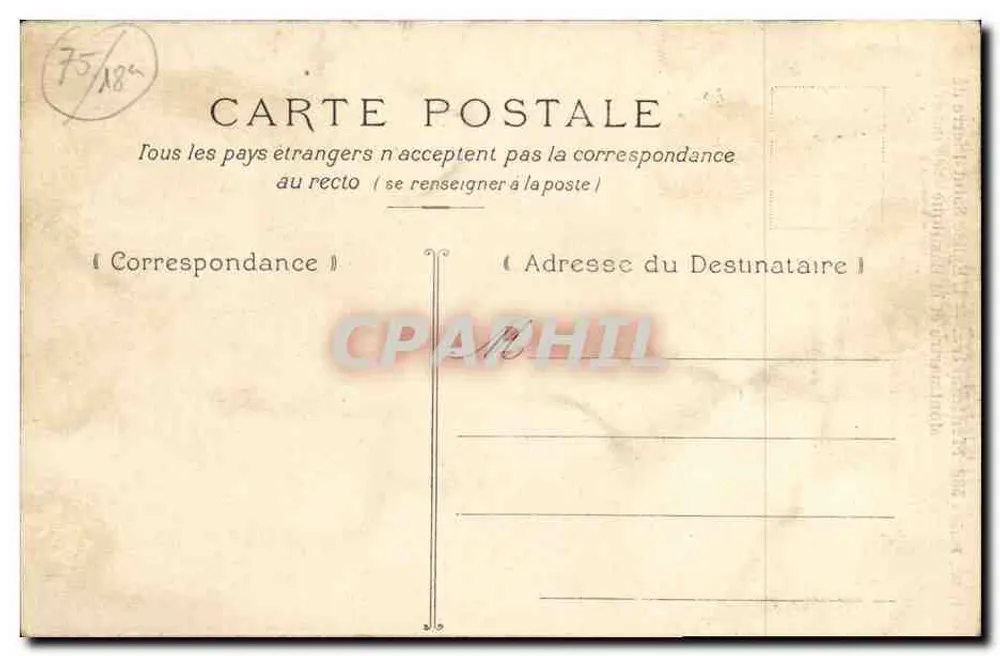 Montmartre — La Iglesia de San Pedro (lado Oeste) — L.A., París 588 - Reverso