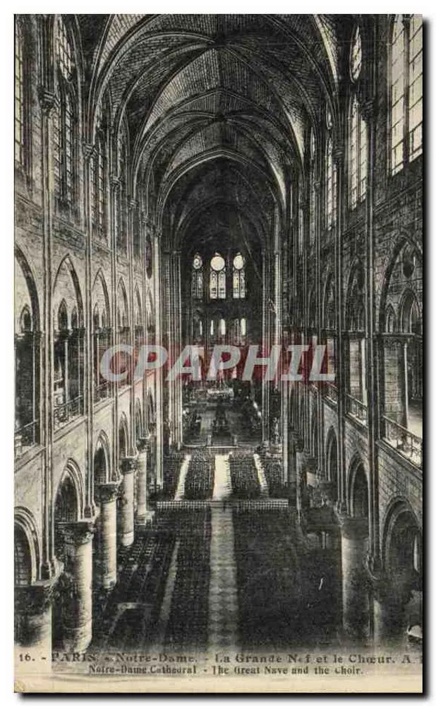 Paris - Notre-Dame - Die Große Kirche und der Chor - Artistische Editionen A. L. - Vorderseite