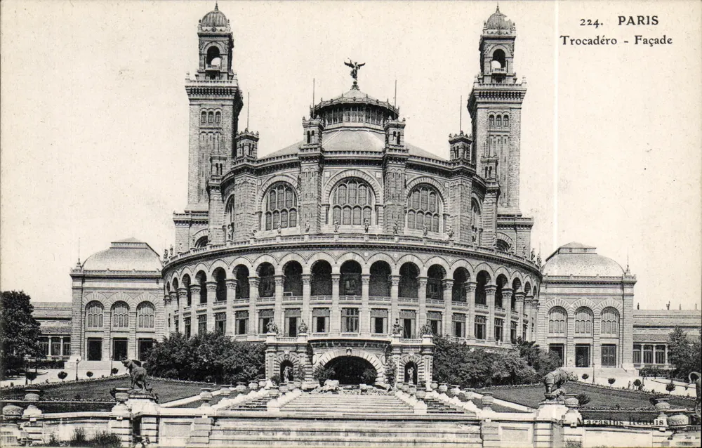 Paris - Trocadéro - Fachada — editor Mazagran, n° 224 - Frente