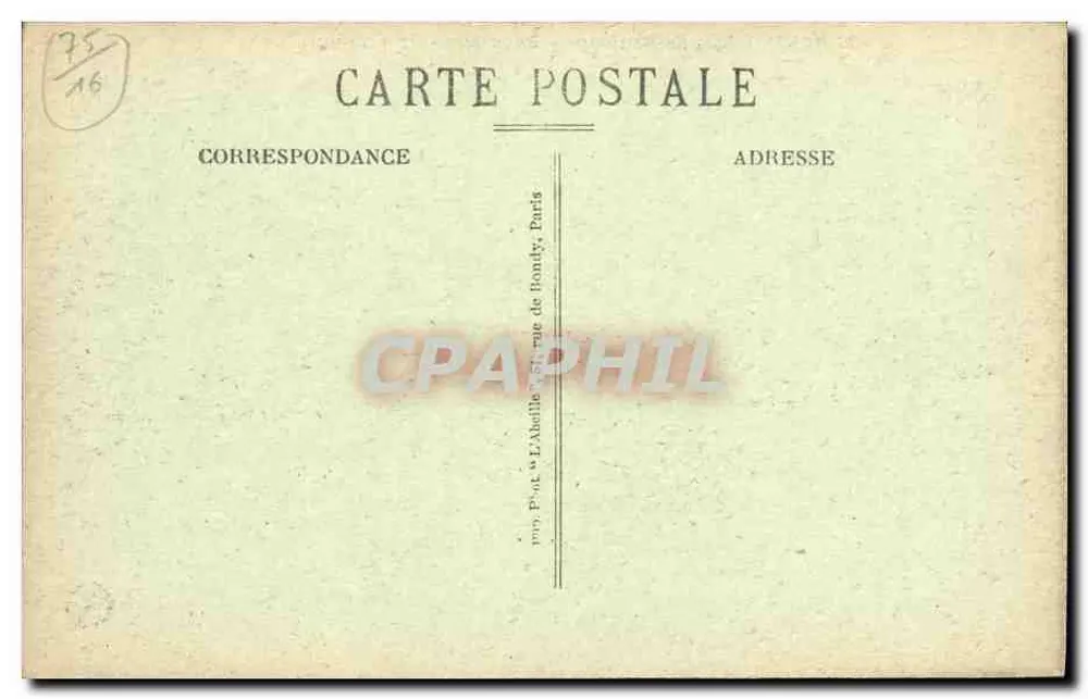 Paris - Bois de Boulogne - Bagatelle - Le Trianon - Rückseite