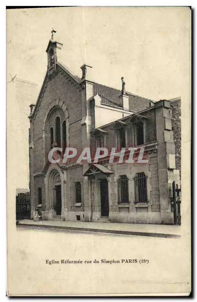 Igreja Reformada rua do Simplon — Paris (18e) - Frente