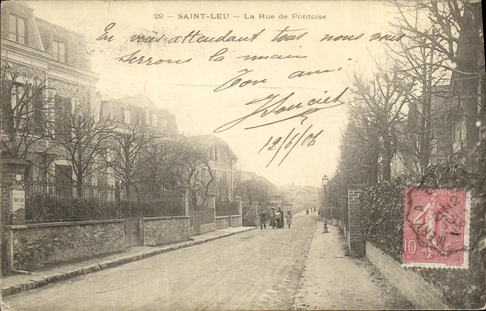 Saint-Leu — A Rue de Pontoise — Editor desconhecido, n° 29 - Frente