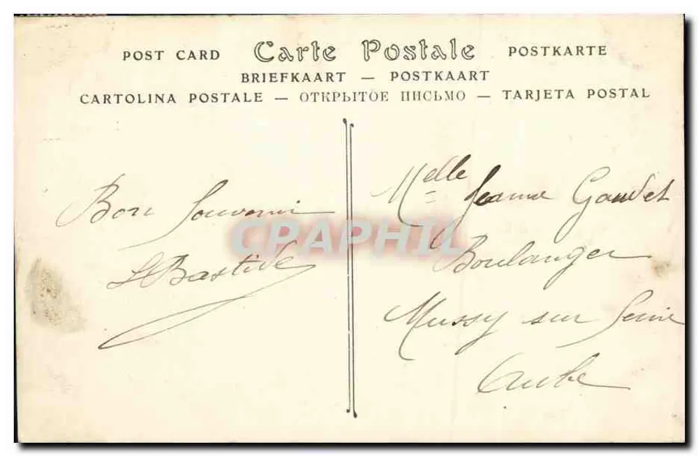 SAINT-LEU (Seine-et-Oise) — Ansicht der Gare Avenue — Verlag: BIMONTIERE, Nr. 182 - Rückseite