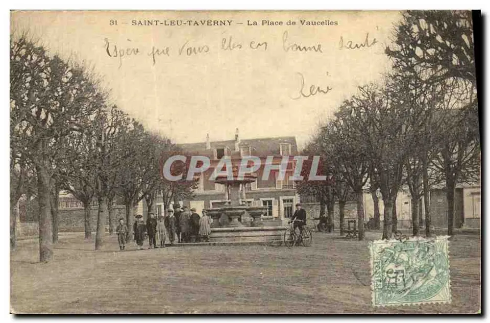 Saint-Leu-Taverny — La Place de Vaucelles — Union Postale Universelle - Vorderseite