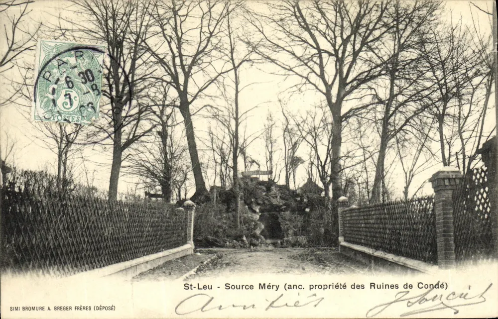 St-Leu - Quelle Méré (frühere Eigentümer der Ruinen von Condé) — SIMI BROMURE A. BREGER FRÈRES (DEPOSED) - Vorderseite