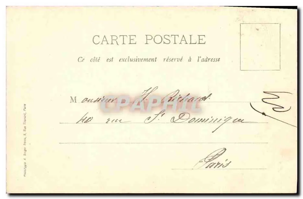 St-Leu — Quelle Méré (frühere Eigentümer der Ruinen von Condé) — Verlag: J. Bruger, Paris - Rückseite