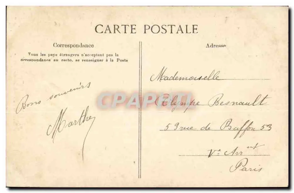 Saint-Leu-Taverny — Denkmal des Prinzen von Condé — unbekannter Verlag, Nr. 9 - Rückseite