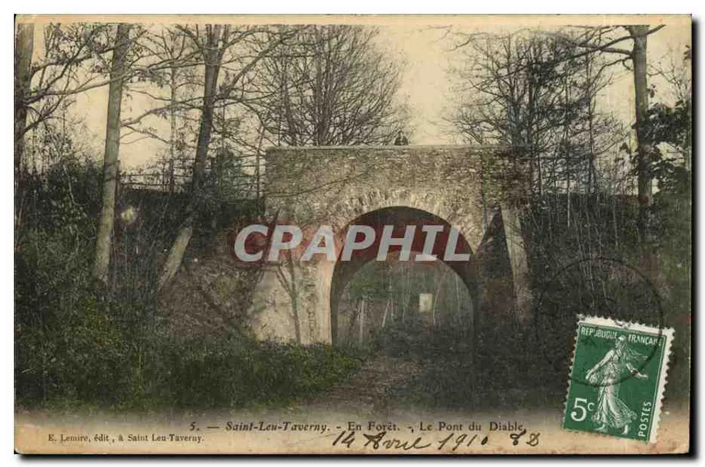 Saint-Leu-Taverny — Im Wald. Der Teufelsbrücke — E. Lemuire, Verlag, Saint-Leu-Taverny - Vorderseite