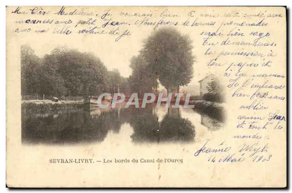 Sevran-Livry — Die Ufer des Kanals von Oureq — Verlag nicht sichtbar, Seriennummer nicht sichtbar - Vorderseite