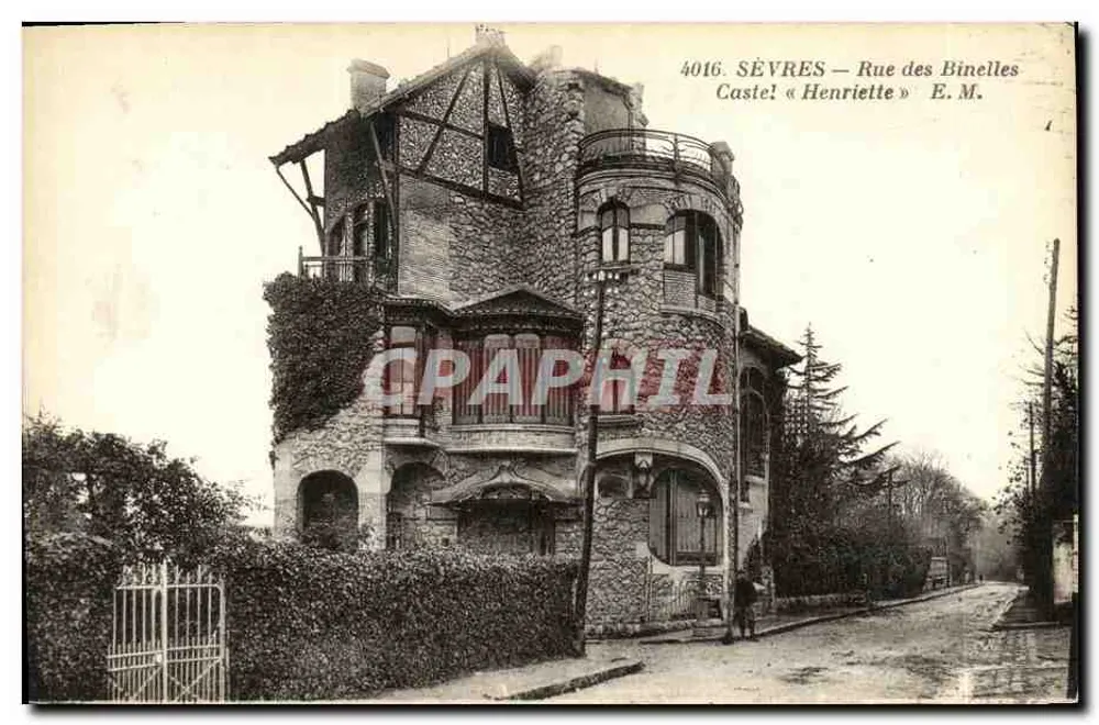 SÈVRES — Rue des Binelles — Castel « Henriette » — E.M. Nr. 4016 - Vorderseite