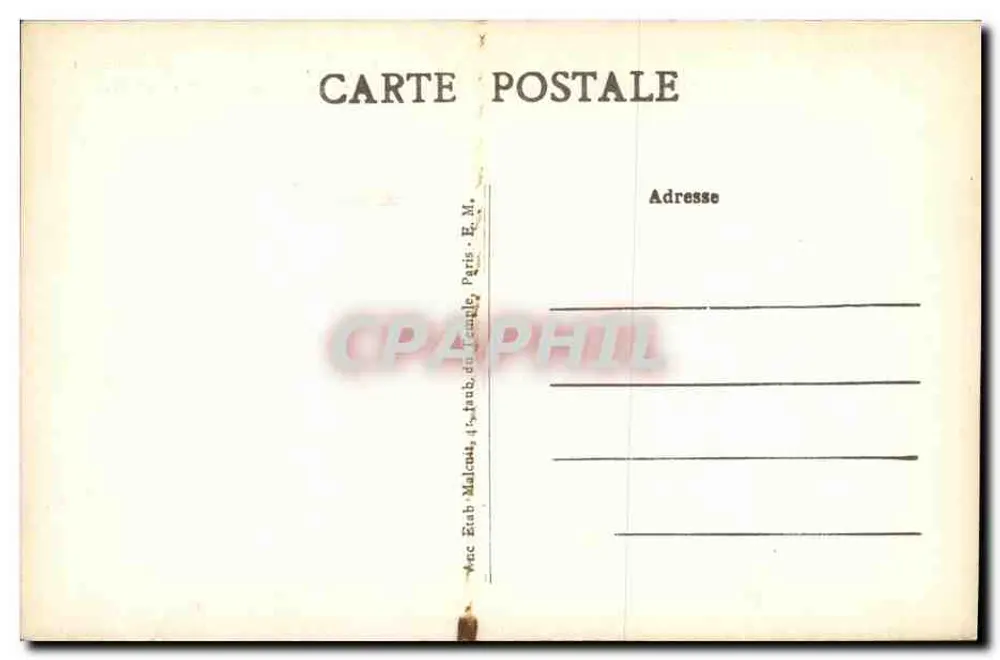 SÈVRES — Rue des Binelles — Castel « Henriette » — E.M. Nr. 4016 - Rückseite