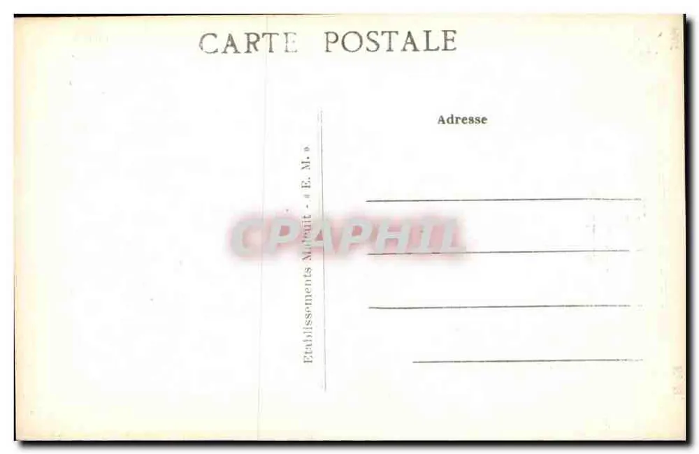 Souvenir Glücksherz von Sèvres — Verlag E.M., Nr. 4001 - Rückseite