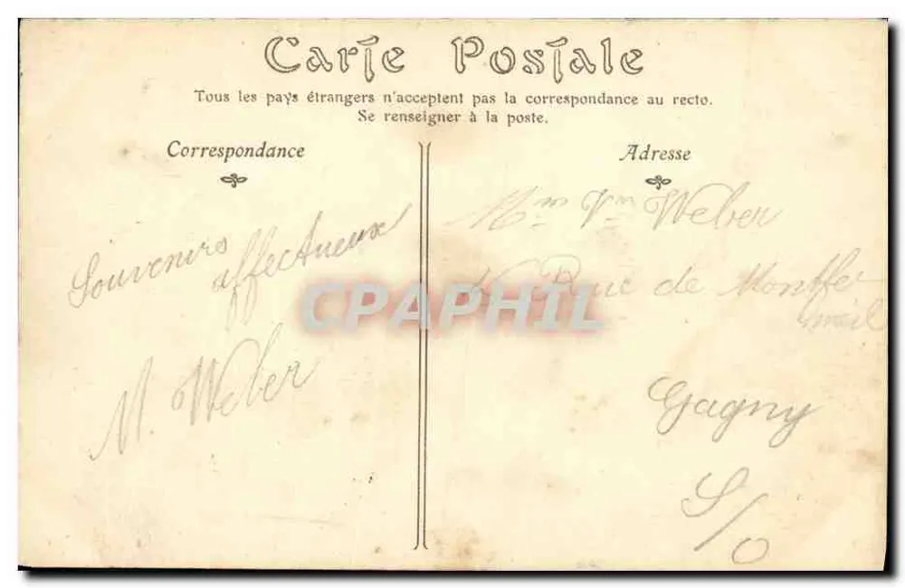 SÈVRES — Fachada do Museu — Editor não identificado - Verso