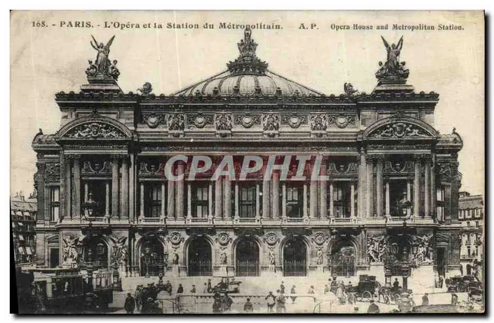 Paris - Das Opernhaus und die Metro-Station — A.P. — n°168 - Vorderseite