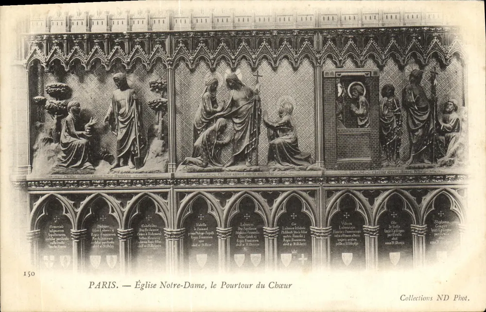 Paris — Kirche Notre-Dame, der Apse-Umfeld — ND Phot. Collections n°150 - Vorderseite