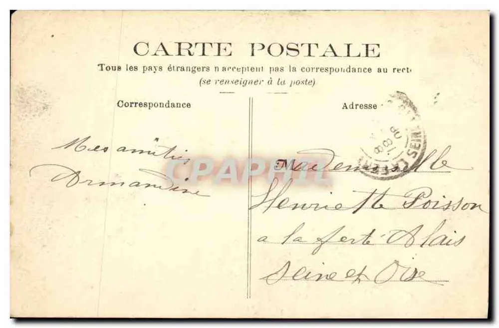 Fort du Mont-Valérien — Haupteingang — Bienmark, abgegeben - Rückseite