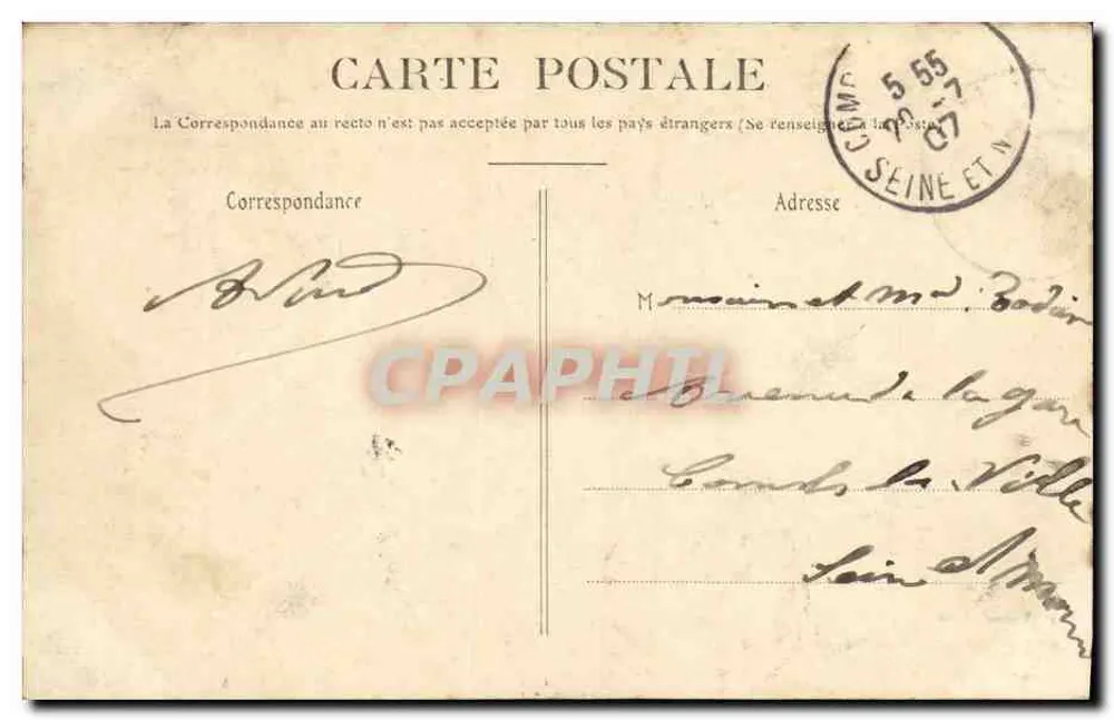 Suresnes — Ansicht der Seine — P. Marmuse, Paris, Nr. 47 - Rückseite
