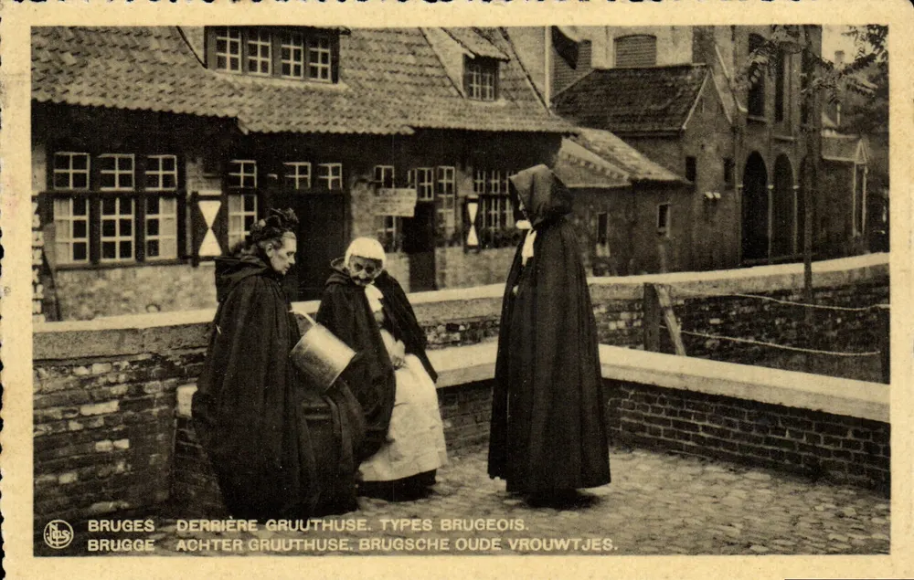 Bruges - Atrás da Gruuthuse - Tipos brugeois - Frente
