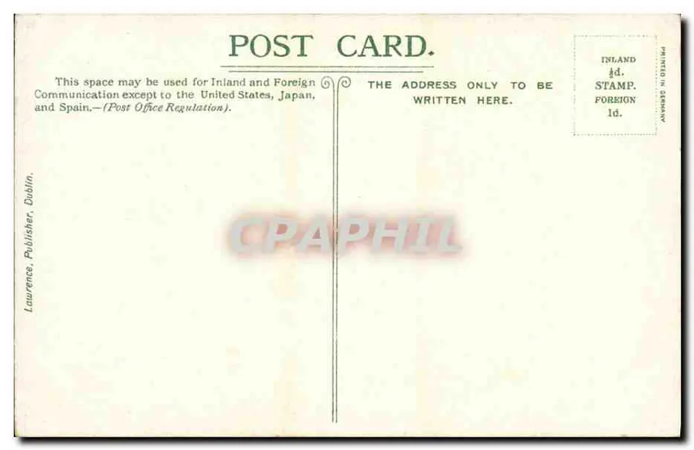 Arco Vermelho, Cushendall, Condado de Antrim — Lawrence, Dublin - Verso