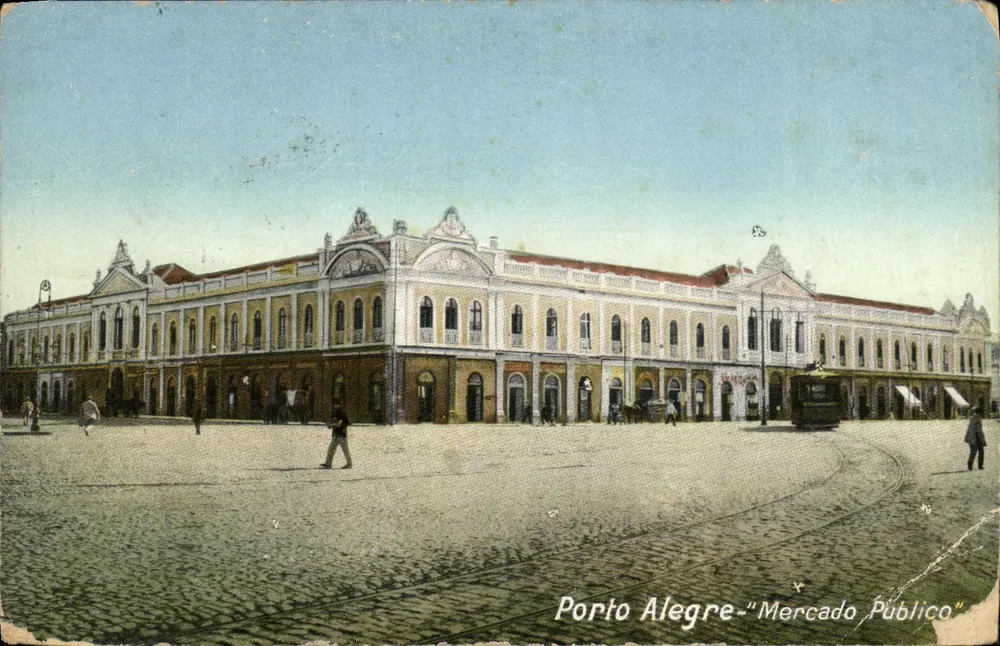 Porto Alegre — Mercado Público — éditeur impr. sur la carte - Voorkant