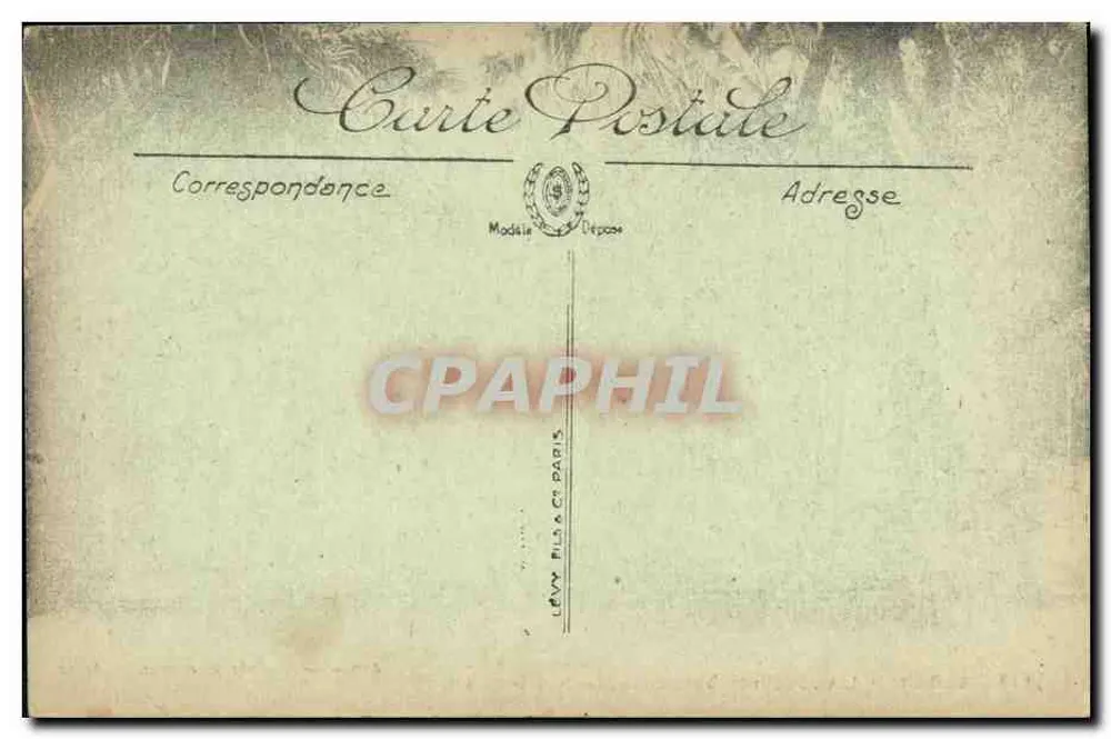 Alger - Die Dracena-Allee (Versuchsgarten) — Ausgabe der Galeries de France — Nr. 177 - Rückseite
