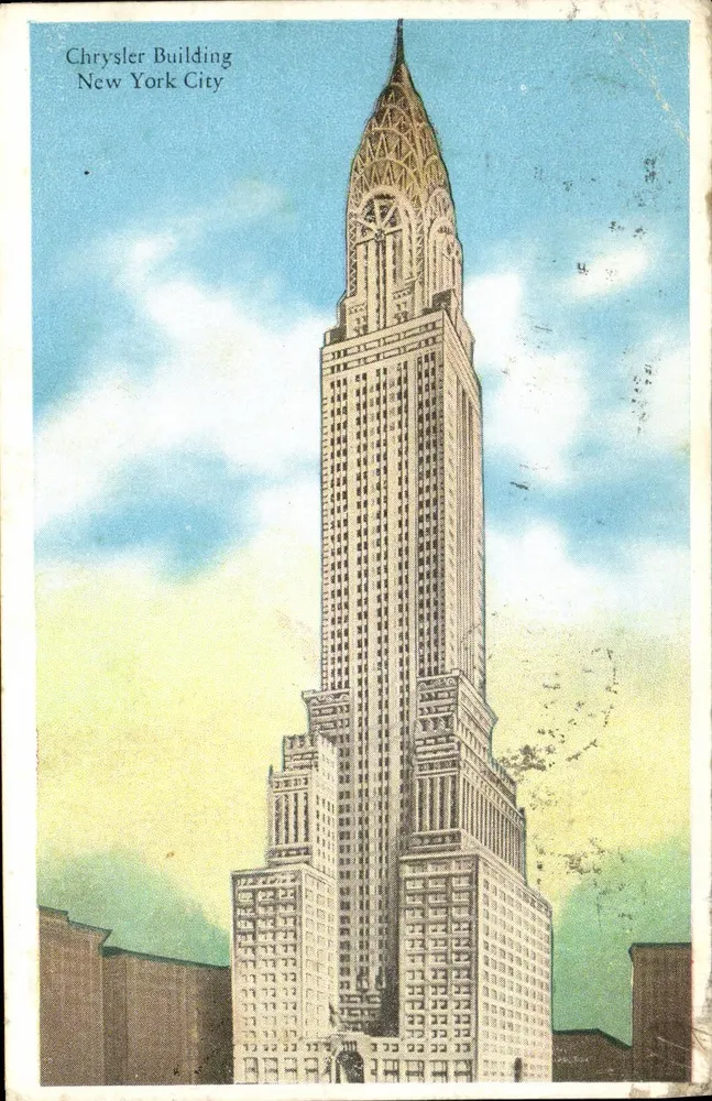 Edifício Chrysler — Nova York — Manhattan Card Pub. Co. n°240 - Frente