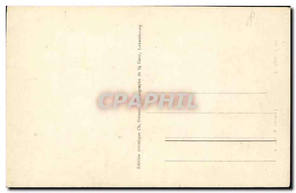 Luxemburg — Kapel Sint Quirinus — Artistieke uitgave Ch. Grégoir, Luxemburg - Achterkant